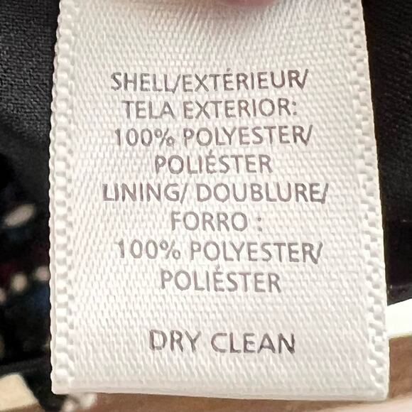 Loft red white blue black A-line tweed business casual skirt size 4 petite 4P - Picture 4 of 5